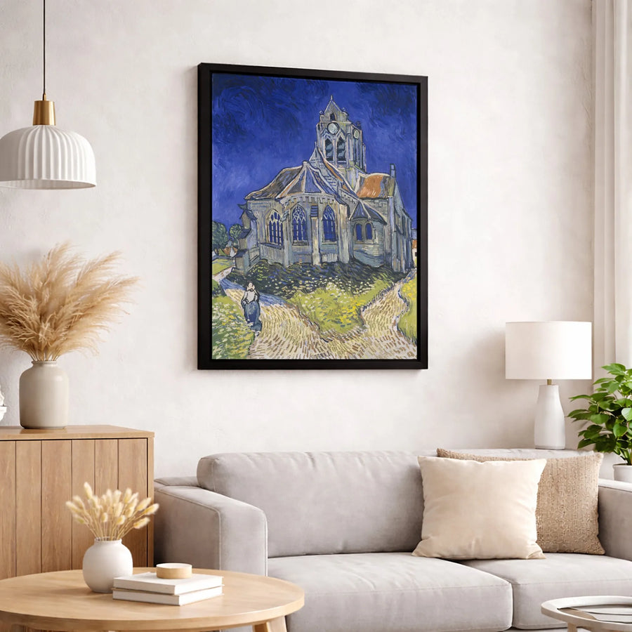 The Church at Auvers Canvas Print | Famous Vincent Van Gogh Art | Gallery-Wrapped Premium Wall Decor | Office and Home Fine Art Gift
