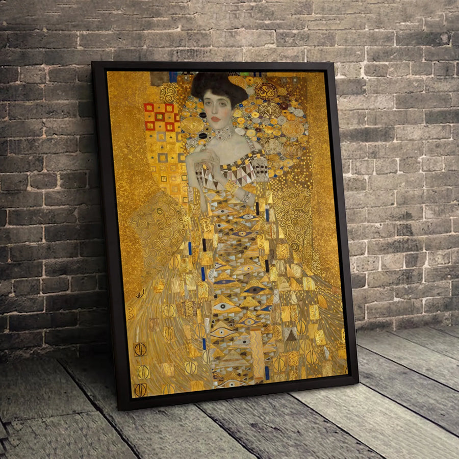 Gustav Klimt Portrait Of Adele Bloch-Bauer I | The Woman In Gold Wall Art | Premium Gallery Canvas | Iconic Art Nouveau Gift For Art Lovers