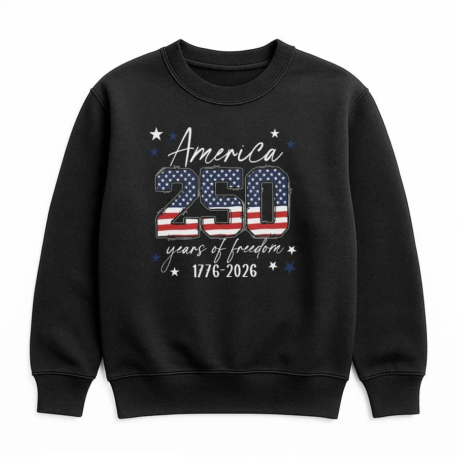 USA 250th Anniversary Sweatshirt | 1776-2026 American Flag Graphic | Unisex Soft Cotton Blend | Commemorative 4th of July Gift for Patriots