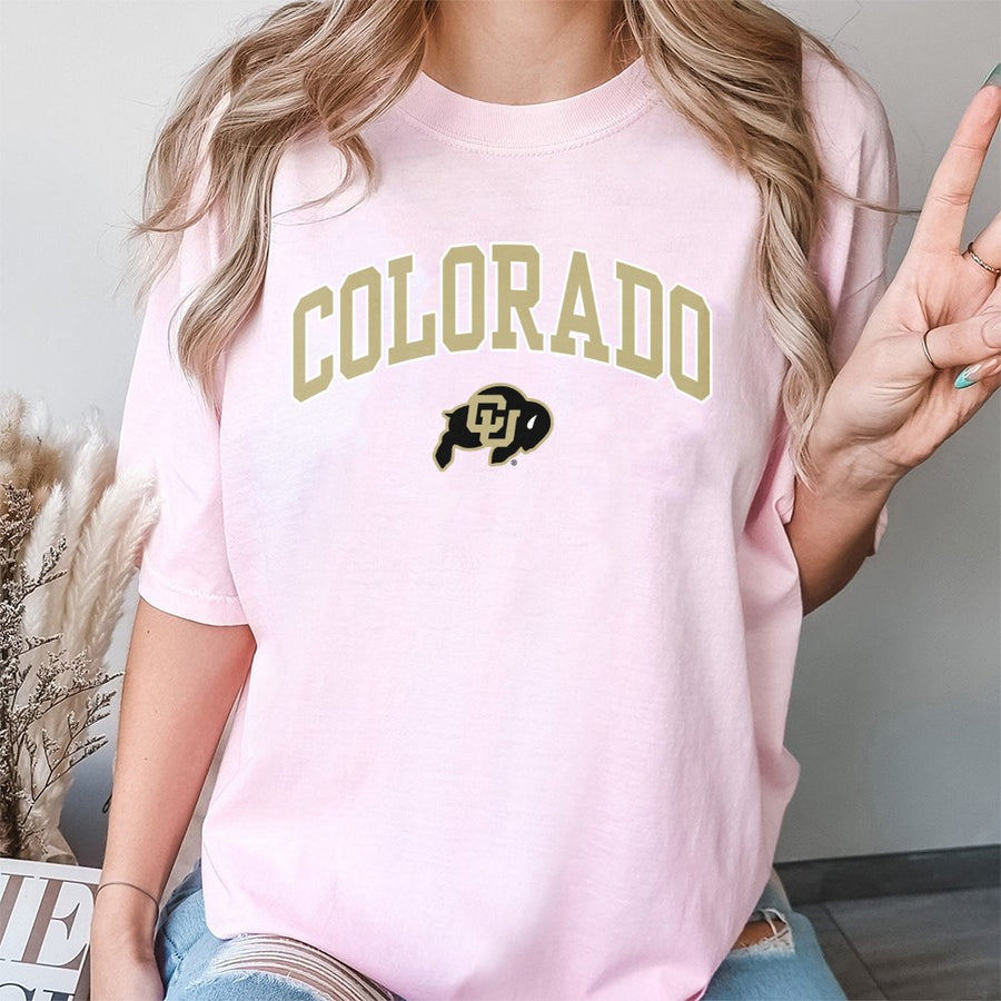 Colorado With Cu Buffaloes Logo T-Shirt