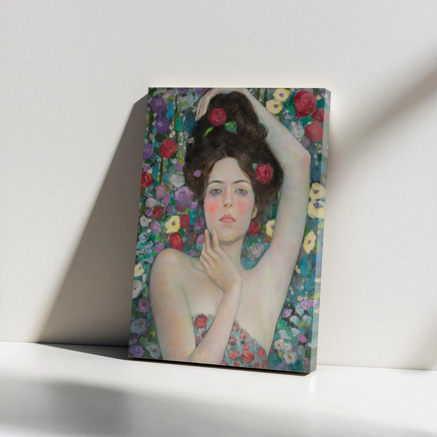 Ophelia Painting Vertical Canvas | Pre-Raphaelite Woman with Flowers Wall Art | Premium Gallery Wrapped Canvas | Gift for Classic Art & Literature Lover