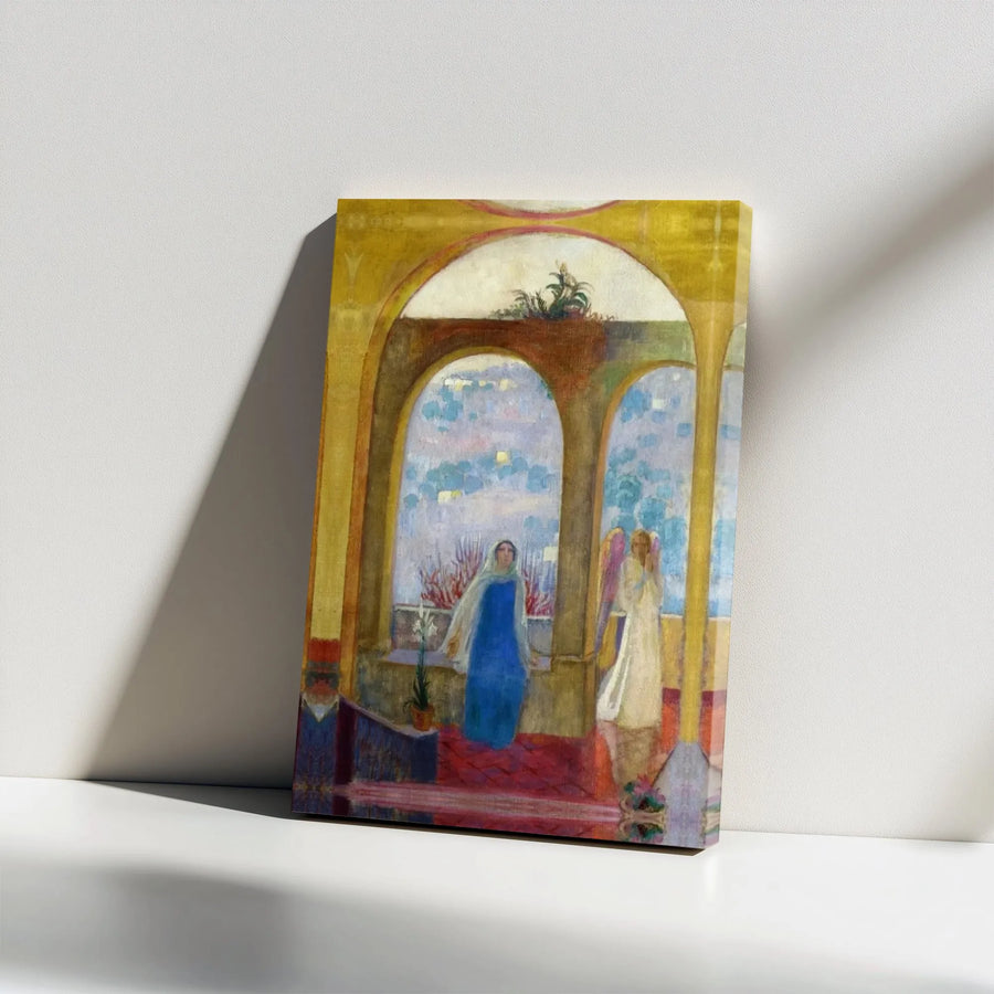 The Annunciation by Maurice Denis | Fine Art Religious Canvas Print | 1.25-Inch Gallery Wrap | Christian Home Decor Wall Art Gift