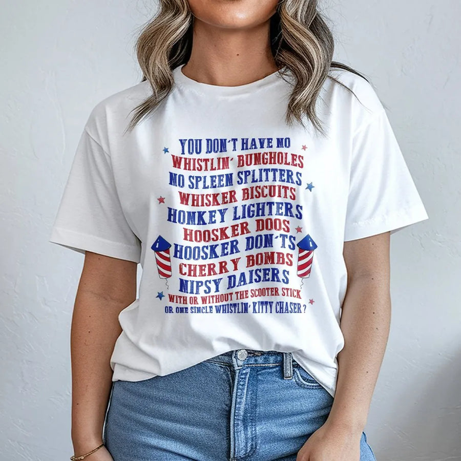 Patriotic Firework T-Shirt | Vintage USA Graphic Design | Premium 100% Cotton | Fourth of July Independence Day Gift for Him and Her