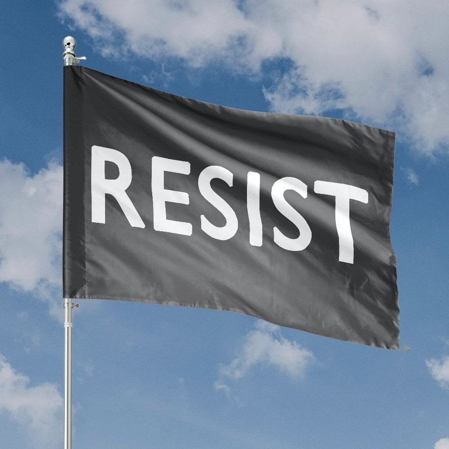 Resist House Flag | Minimalist Protest Banner | Premium Weather-Resistant Polyester | Outdoor Garden or Home Decor Gift