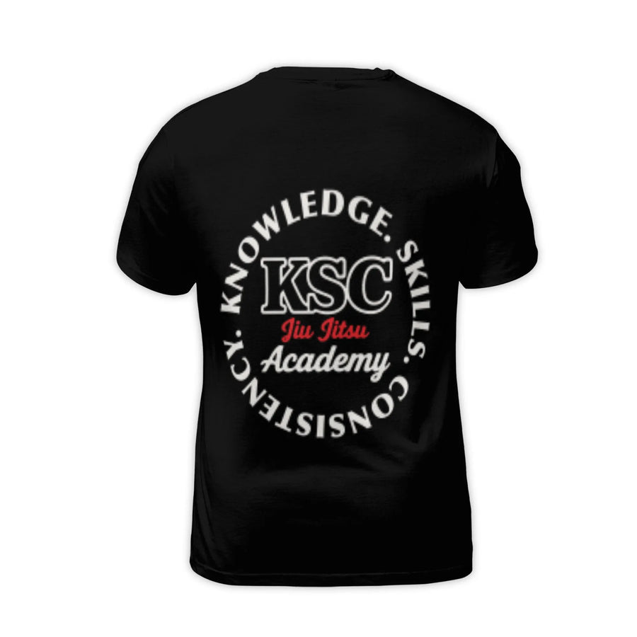 Jiu Jitsu Academy T-Shirt | KSC Martial Arts Graphic Tee | Premium Polyester Spandex | Gift for BJJ Practitioner and Fighter