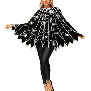 Cobweb poncho, the alternate spider print carried in our poncho listing