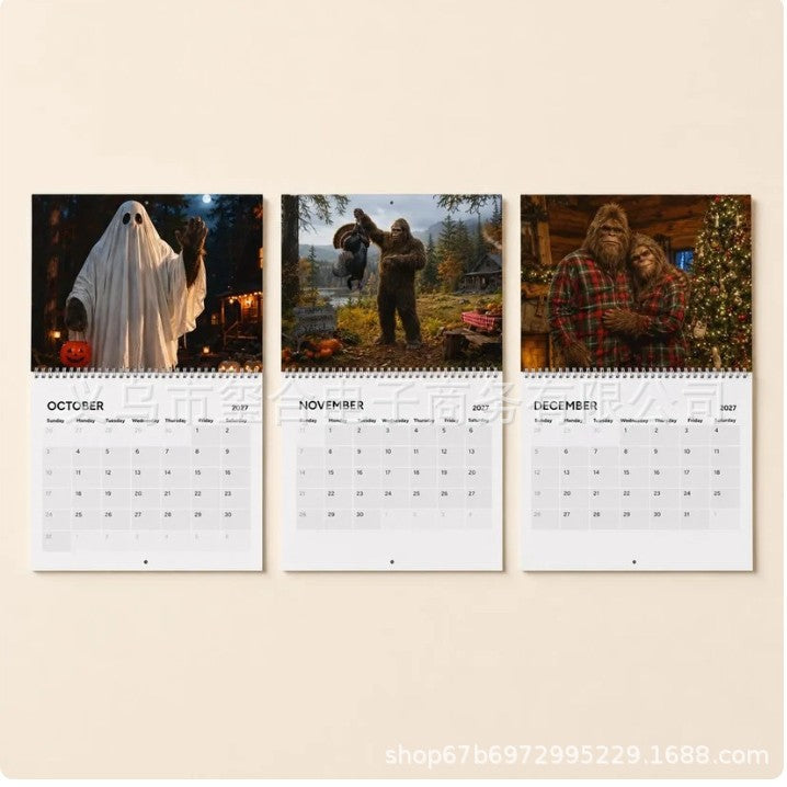 Bigfoot 2027 Wall Calendar