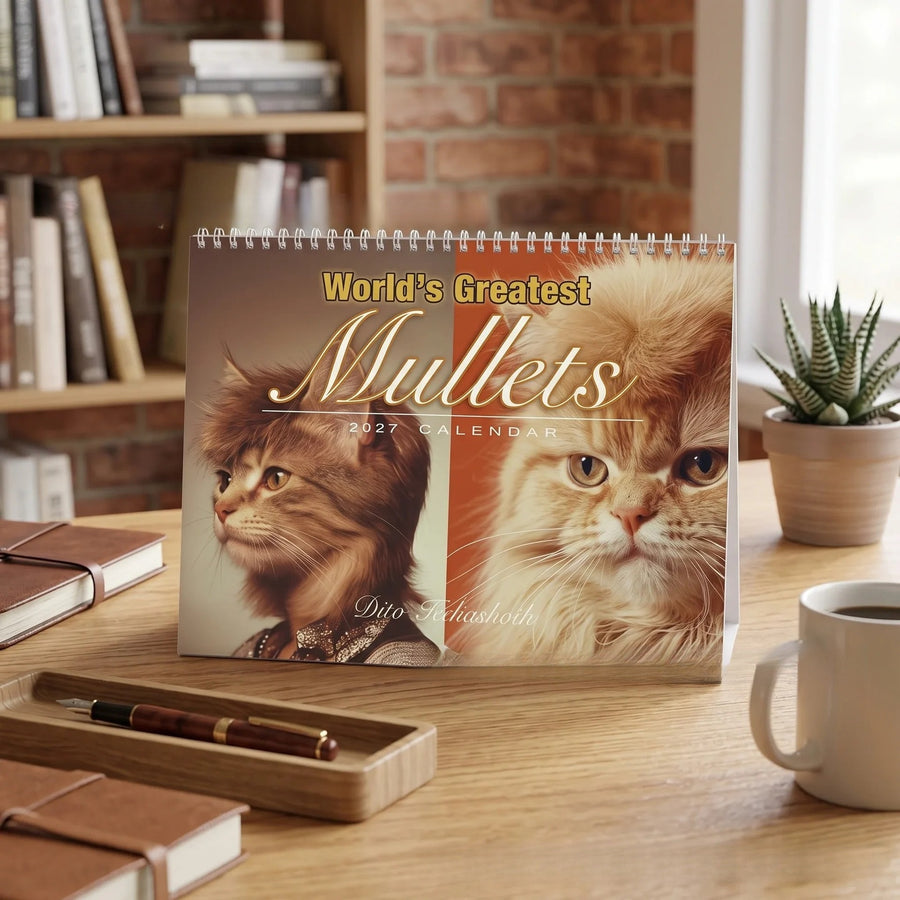 Cat Mullet 2027 Wall Calendar