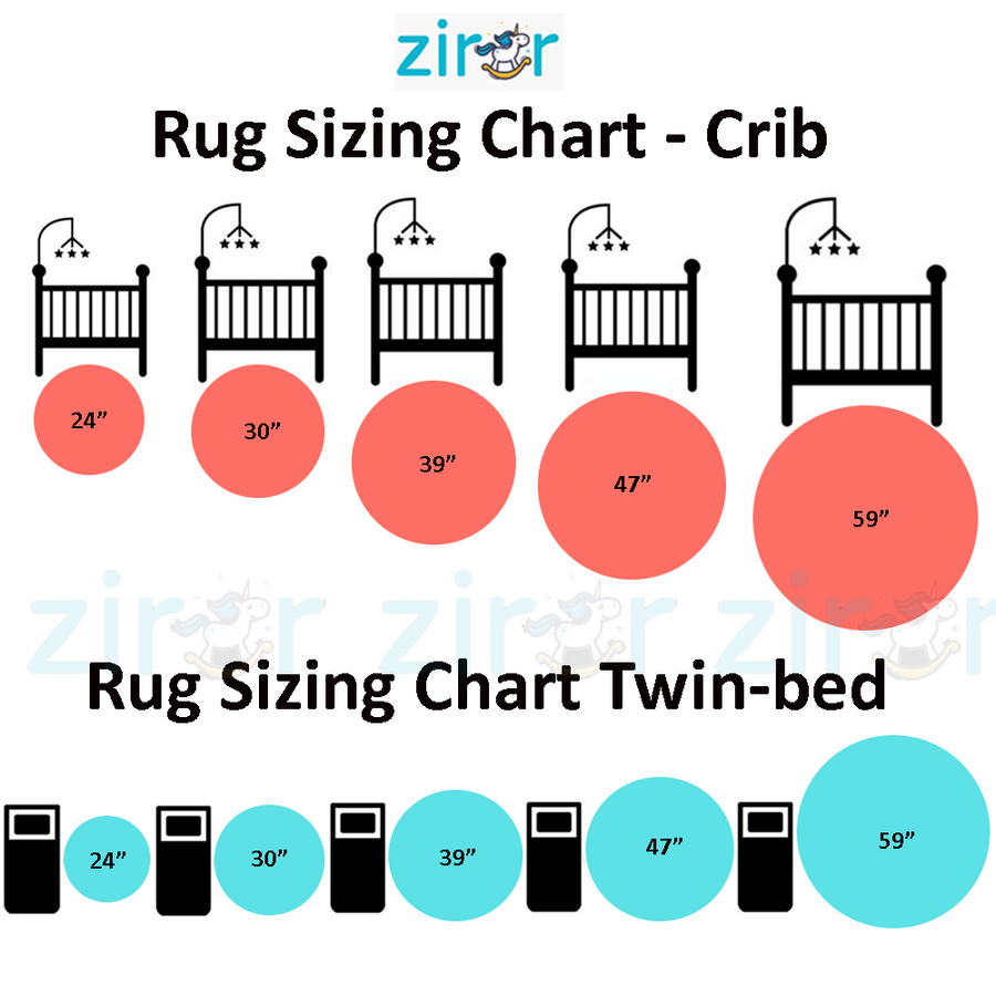 Ziror Personalisierter Tierteppich mit Namen fürs Kinderzimmer, Bodenmatten fürs Spielzimmer, Babyzimmer-Dekoration und Babyparty-Geschenk, Kindergeburtstagsgeschenk