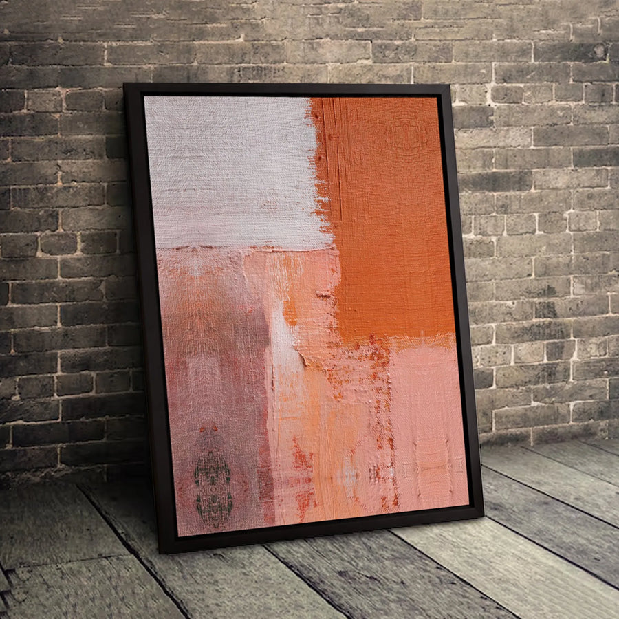 Abstract Wall Art Canvas | Modern Textured Color Block Print | Premium Gallery-Wrapped 1.25 Inch Profile | Minimalist Living Room Decor