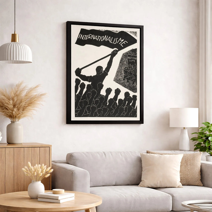 Internationalisme vs Nationalisme Wall Art | Protest Canvas Print | Premium Gallery-Wrapped Decor | Social Activism Statement Piece