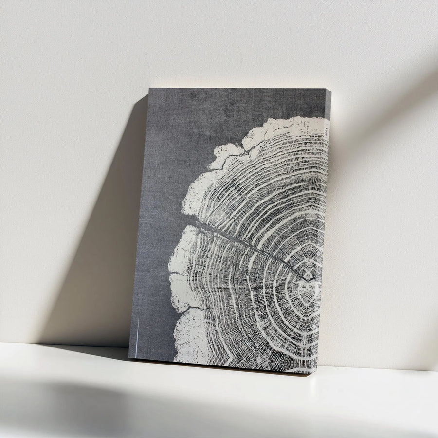 Tree Ring Canvas Wall Art | Abstract Wood Slice Print | Premium Gallery-Quality Canvas | Modern Rustic Farmhouse Decor Gift