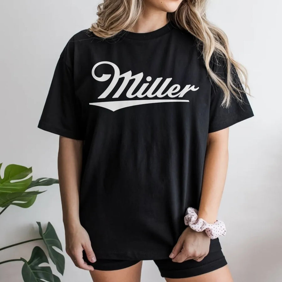 Miller Beer Vintage Baby T-Shirt Y2k Fitted T-Shirt, Trendy Baseball Game Outfit, Iconic Retro T-Shirt, Soft Women'S Top
