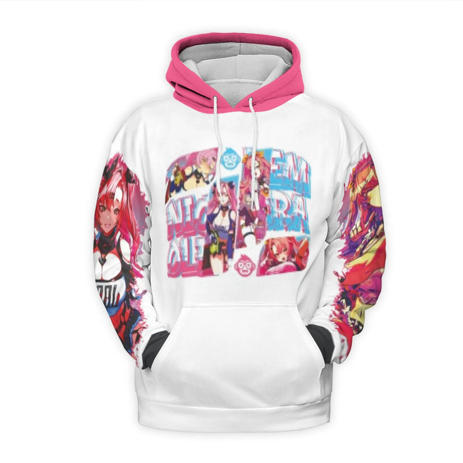 Anime Character Collage 3D Hoodie | Vibrant Cunning Angels Graphic Print | Soft Brushed Fleece Polyester | Unisex Streetwear Gift for Fans