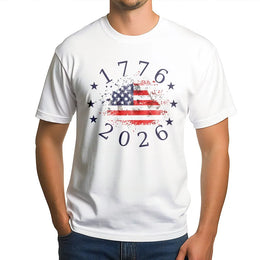 Made In America T-Shirt | Patriotic USA Flag Design | 100% Breathable Cotton | Independence Day Gift For Men And Women