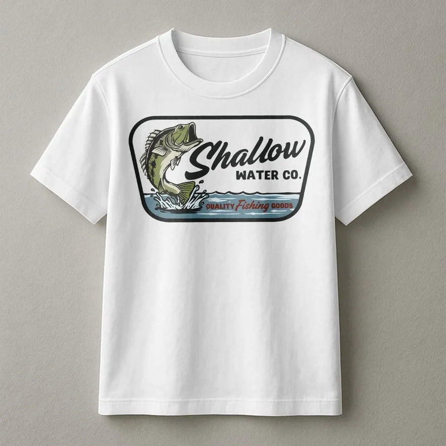 Bass Fishing T-Shirt | Vintage Style Large Mouth Bass Graphic | Premium Cotton Blend Sweatshirt | Gift for Fisherman and Anglers
