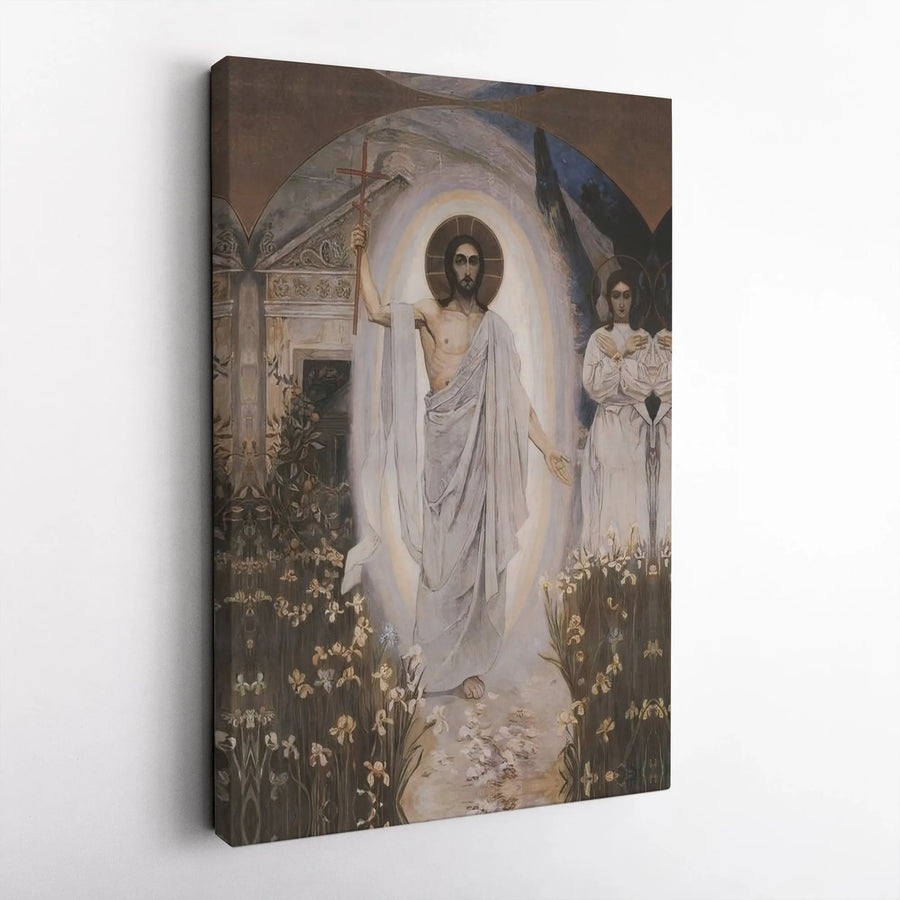 Resurrection of Jesus Christ Canvas Print | Religious Fine Art Wall Decor | Gallery Quality 1.25 Inch Wrap | Spiritual Christian Home Gift