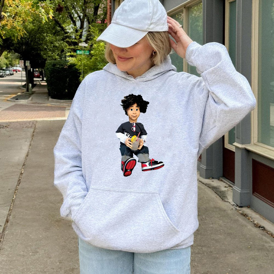 Puppet Ventriloquist Hoodie | Retro 2000s Nostalgia Graphic | Premium Cotton Blend | Funny Y2K Aesthetic Gift For TV Show Fans