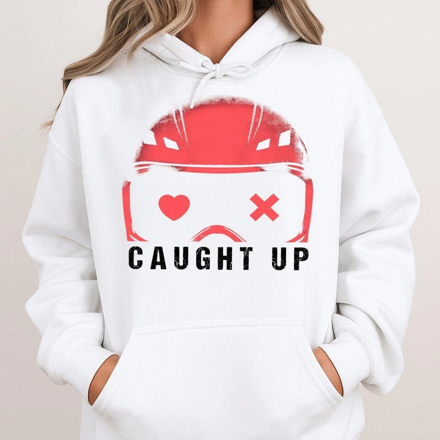 Caught Up Hoodie | Dark Romance Book Aesthetic Graphic | Premium Cotton Blend Unisex Pullover | Reader Gift For Book Lovers