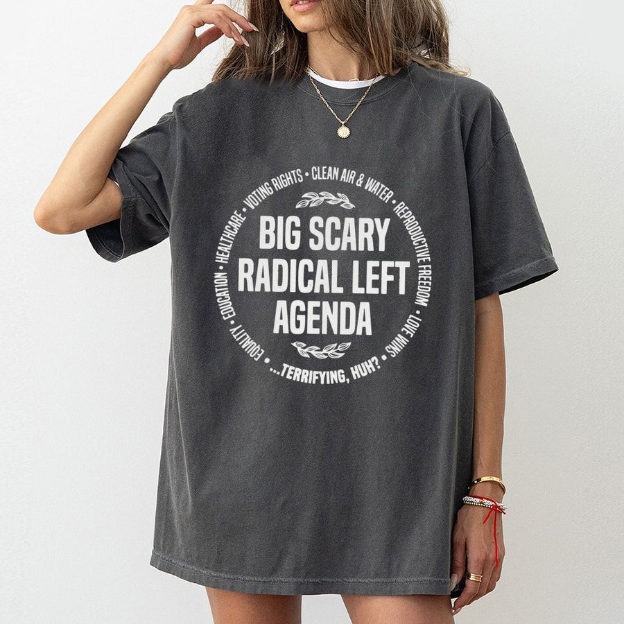 Radical Left Agenda T-Shirt | Social Justice Graphic Tee | 100% Premium Cotton | Activist Gift for Progressives