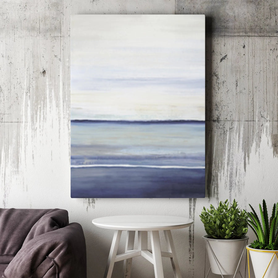 Abstract Ocean Canvas Wall Art | Serene Coastal Painting Print | Premium Thick Gallery Wrap Canvas | Modern Home & Office Decor Gift