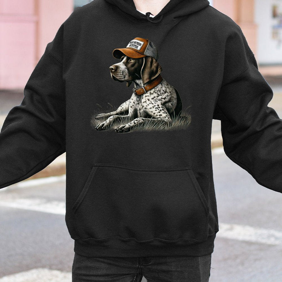 German Shorthaired Pointer Hoodie | Vintage Hunting Dog Graphic | Soft Cotton-Blend Premium Apparel | Gift for Outdoorsmen & Country Style Lovers