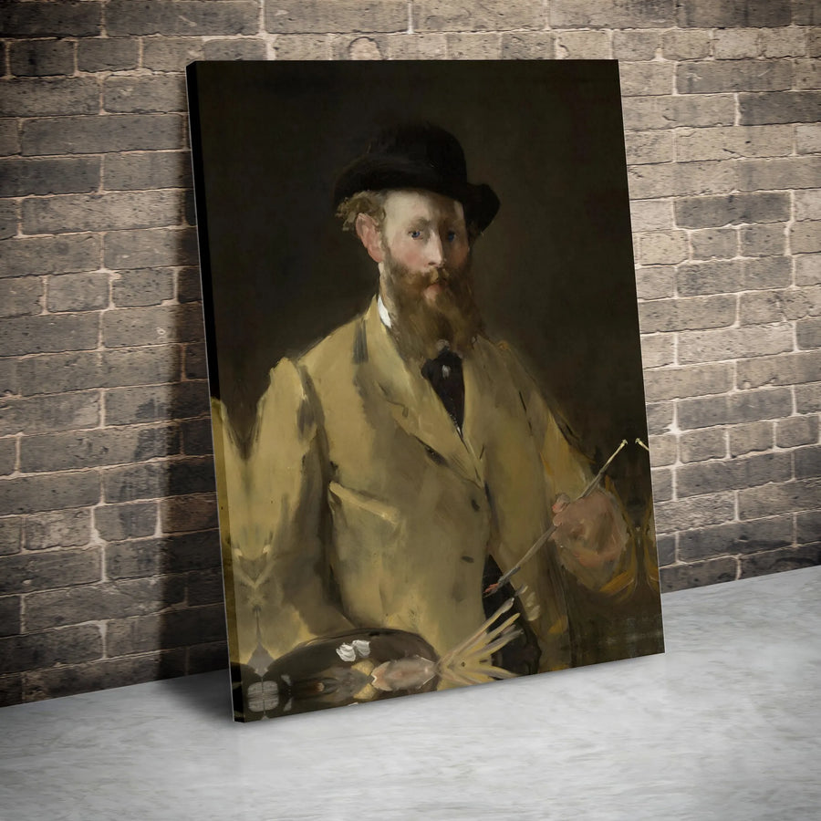 Manet Self Portrait Canvas Print | Impressionist Art Reproduction | Gallery Wrapped Premium Canvas | Collector's Gift for Art History Lover