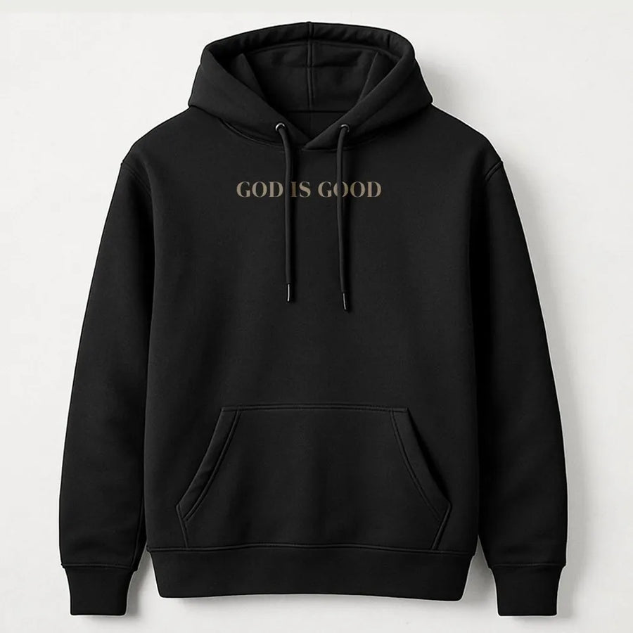 God Is Good Hoodie | Minimalist Faith Graphic Sweatshirt | Premium Cotton Blend | Christian Gift for Men and Women
