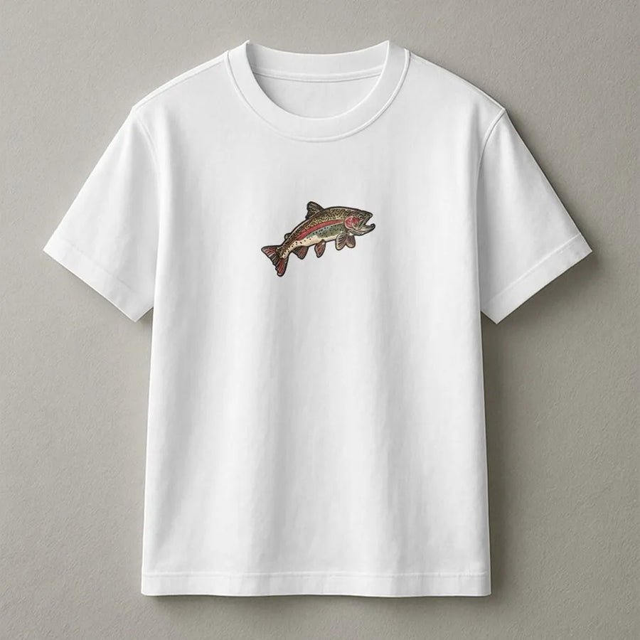 Rainbow Trout T-Shirt | Vintage Fish Illustration | Soft Cotton Blend | Premium Gift for Fisherman and Anglers
