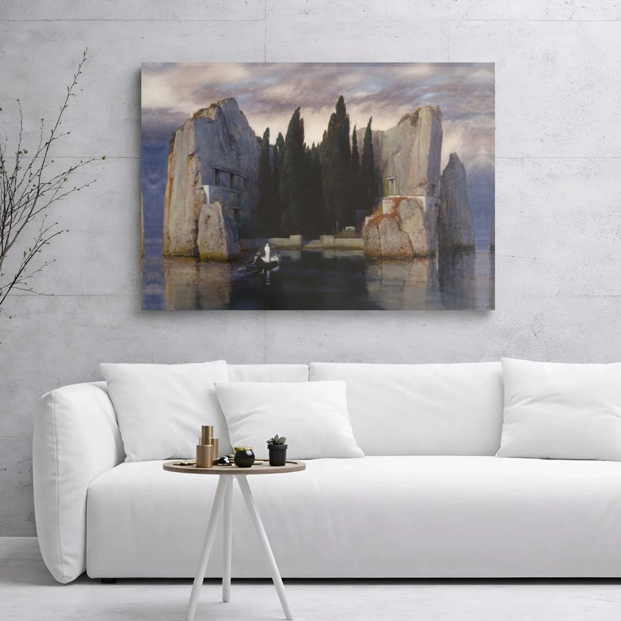 Isle Of The Dead Canvas Print | Arnold Böcklin Masterpiece Reproduction | Gallery Wrapped 1.25” Thick Frame | Fine Art Wall Decor for Home Office