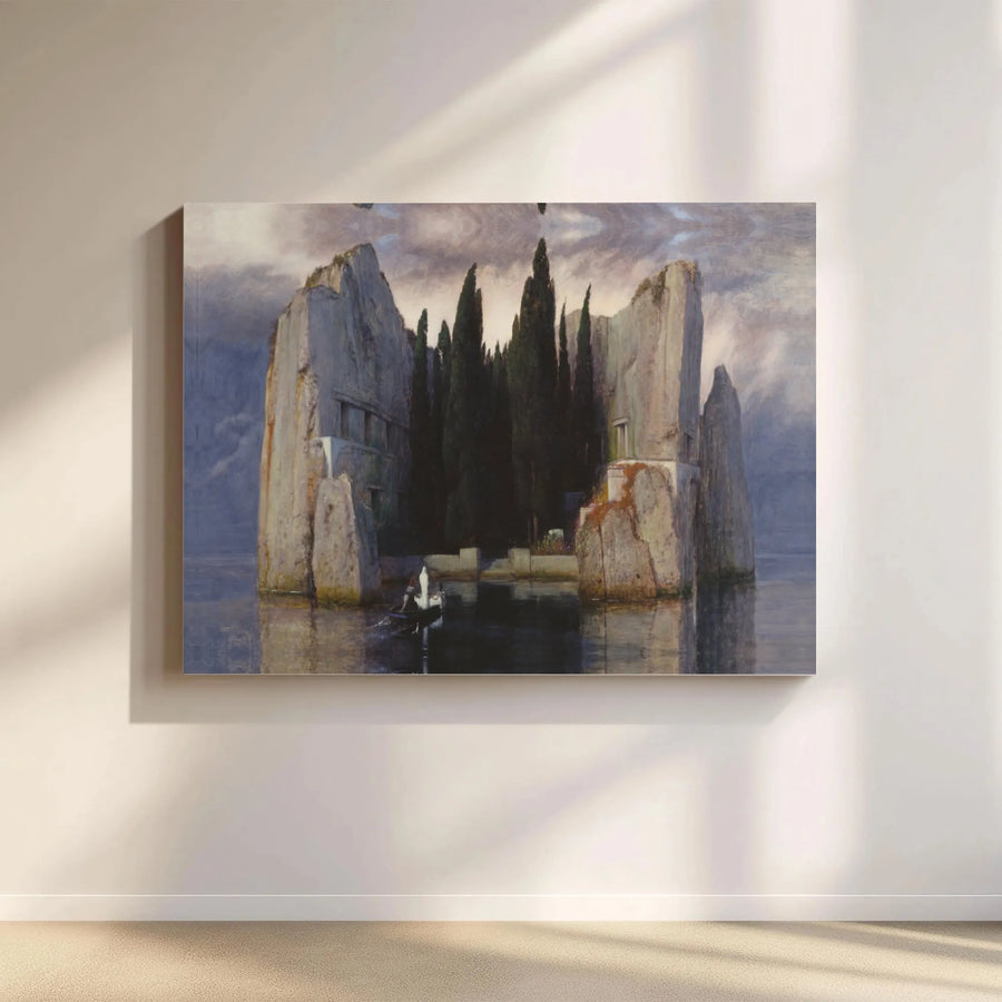 Isle of the Dead Canvas Print | Arnold Böcklin Painting Reproduction | Premium Gallery Wrapped Canvas | Collector's Gift for Dark Academia Decor