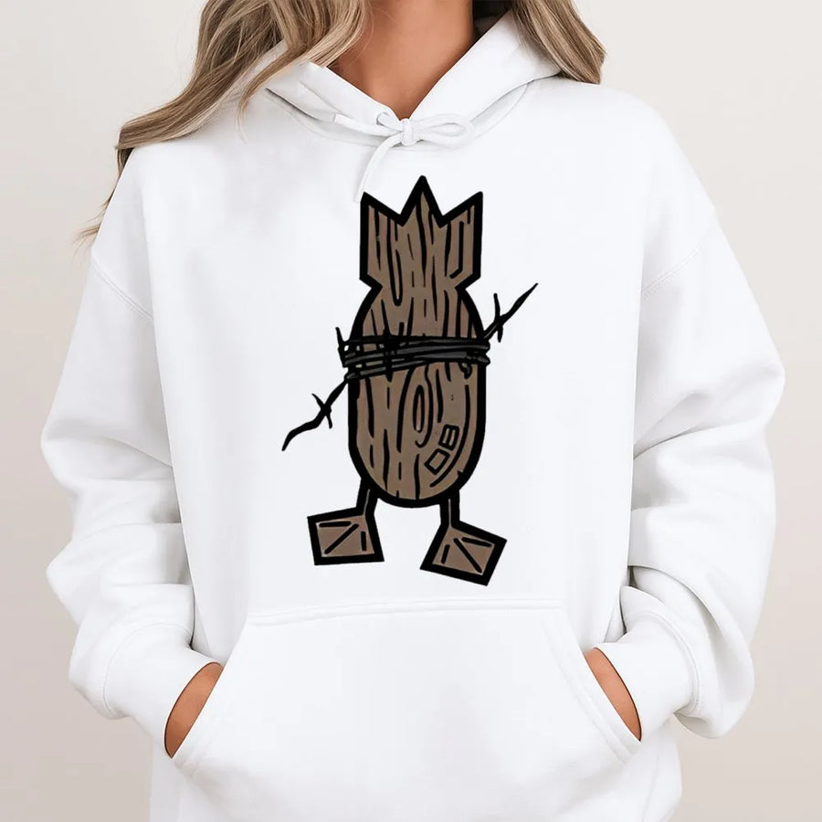 Duck Hunting Hoodie | Wood Grain Bomb Graphic Design | Cotton-Poly Blend Premium Sweatshirt | Gift for Waterfowl Hunters and Outdoor Enthusiasts