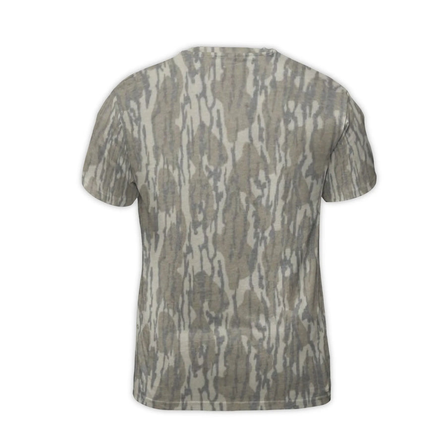 Fox Hunter Camo T-Shirt | Realistic Deer Hunting Graphic | Premium Polyester Blend | Unique Gift for Outdoorsmen and Hunters