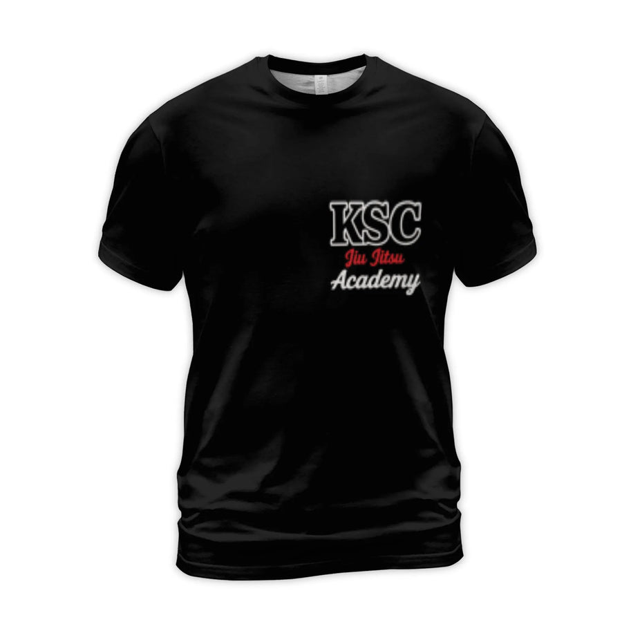 Jiu Jitsu Academy T-Shirt | KSC Martial Arts Graphic Tee | Premium Polyester Spandex | Gift for BJJ Practitioner and Fighter