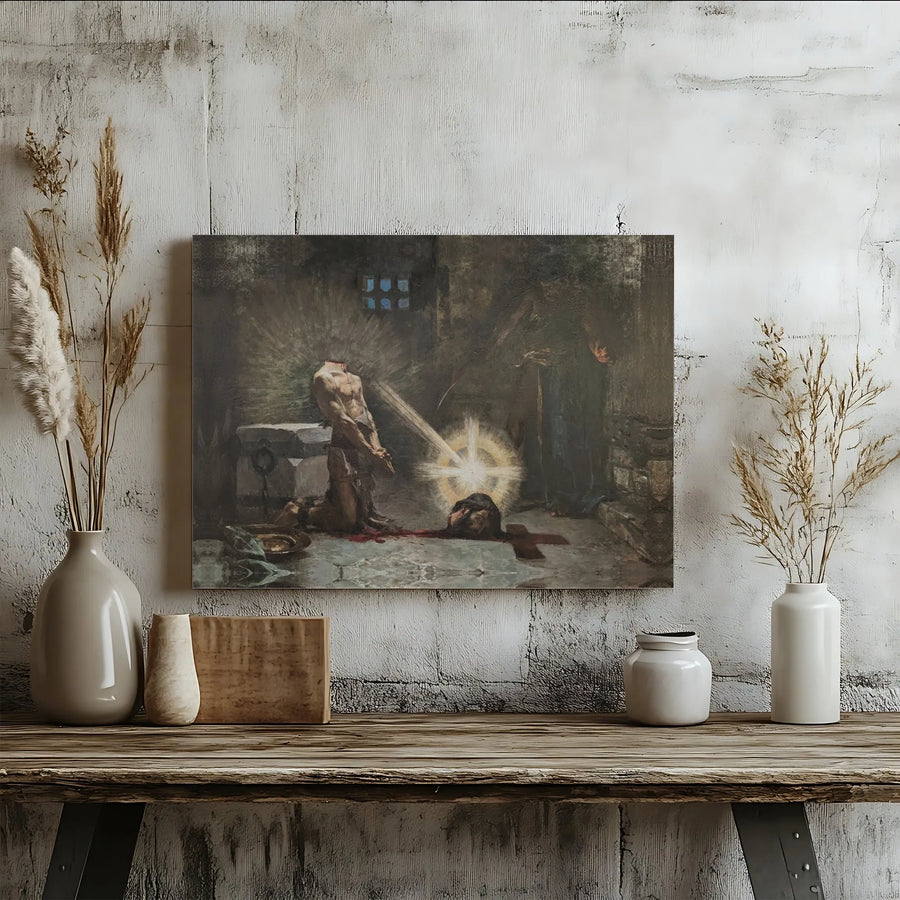 The Beheading of Saint John the Baptist Canvas Print | Enrique Simonet Fine Art Reproduction | Premium Gallery-Wrap Wall Decor | Religious Gift for Home