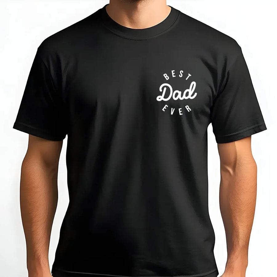 Best Dad Ever T-shirt| Minimalist Graphic  | Premium Soft Cotton Blend | Father's Day Gift for Husband & New Dad