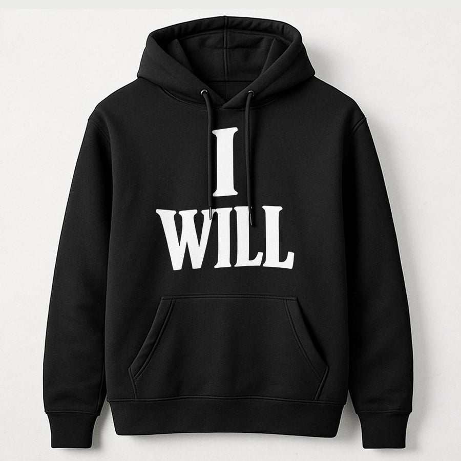 I Will Hoodie | Funny Sarcastic Dark Humor Quote Graphic | Premium Cotton-Blend | Gift for Sarcastic Men and Women