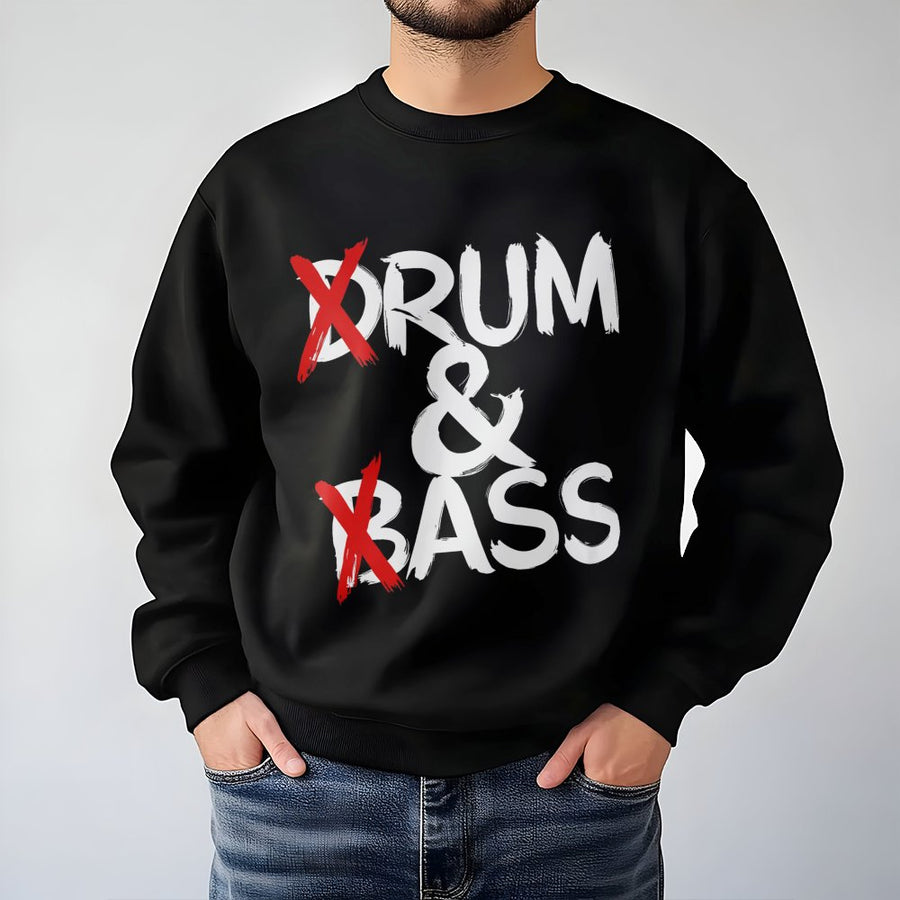Drum and Bass Sweatshirt | Funny Music Genre Graphic Tee | Premium Cotton Blend | Gift for DNB Ravers and Electronic Music Fans