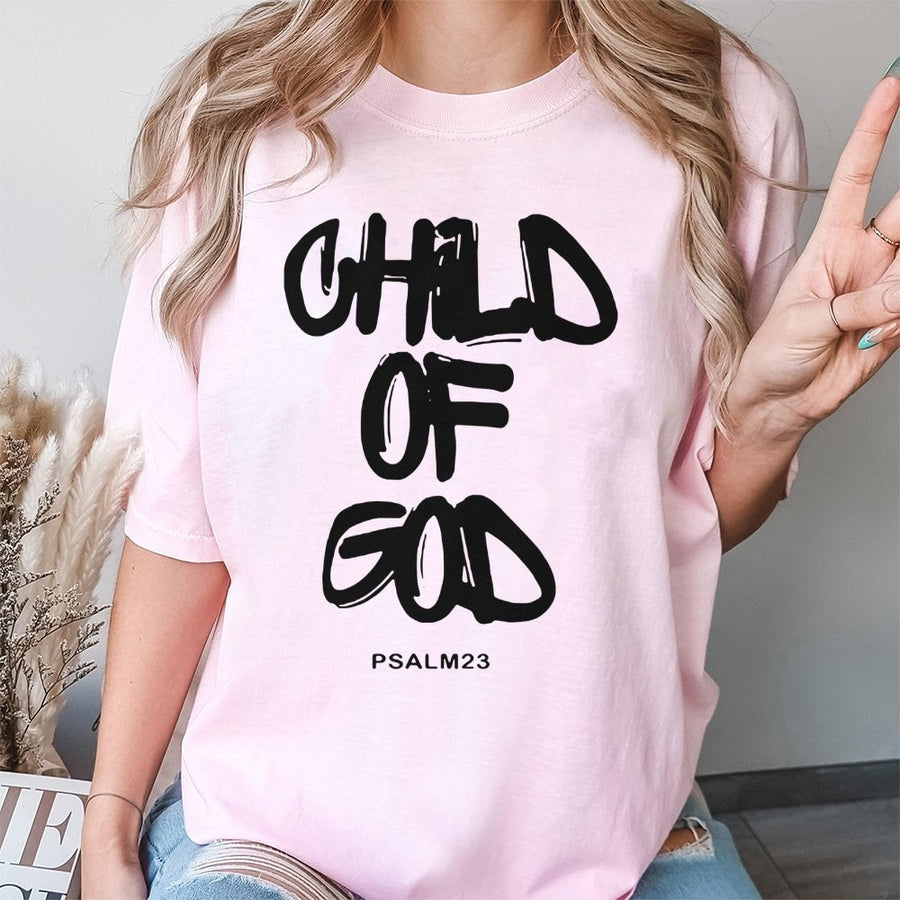 Child Of God T-Shirt | Christian Faith Graphic Tee | 100% Cotton Premium Quality | Religious Inspirational Gift For Believers