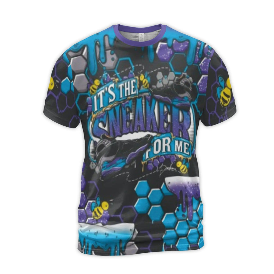 Sneakerhead 3D T-Shirt | Honeycomb Bee Graphic Print | Premium Polyester Spandex | Gift for Urban Streetwear Enthusiasts