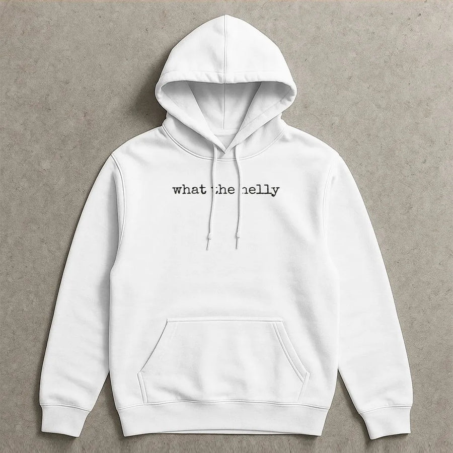 What The Helly Hoodie | Funny Sarcastic Quote Sweatshirt | Soft Pullover | Trendy Viral Meme Gift for Women