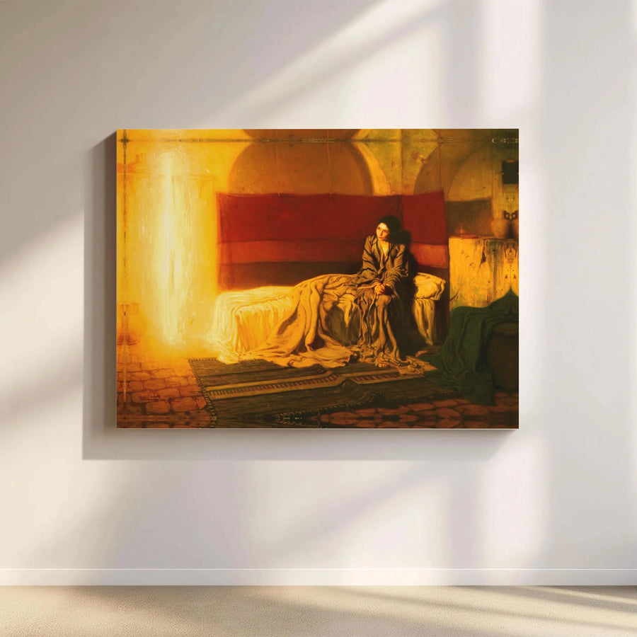 The Annunciation by Henry Ossawa Tanner Canvas | Fine Art Gallery Wrap Print | Premium Stretched Decor | Religious Wall Art Gift