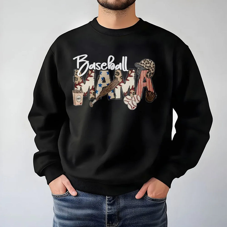 Baseball Mama Sweatshirt | Vintage Gameday Graphic Tee | Soft Cotton Shirt | Mother's Day Gift for Baseball Mom