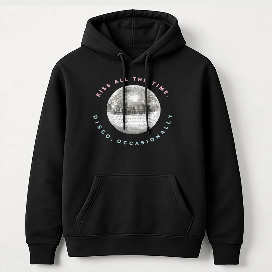 Disco Ball Hoodie | Retro Y2K Graphic with Funny Slogan | Premium Soft Cotton Blend | Trendy 90s Aesthetic Party Gift