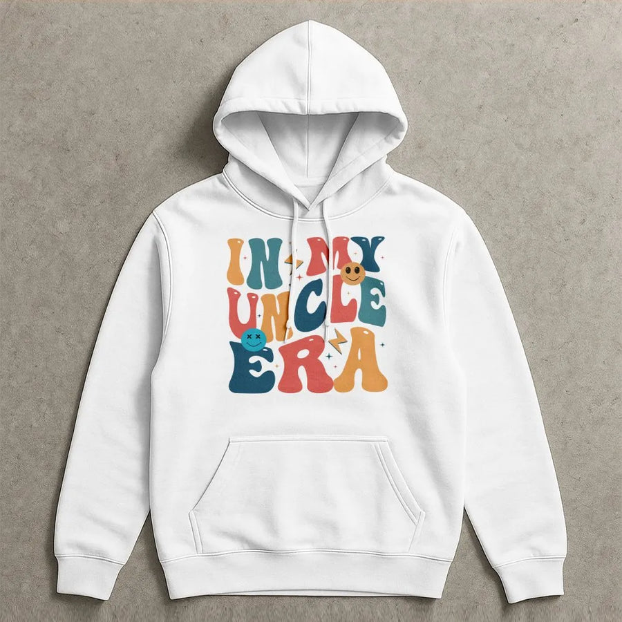 In My Uncle Era Hoodie | Funny Retro Groovy Graphic Tee | Soft Cotton Shirt | Best Uncle Birthday Gift for Men
