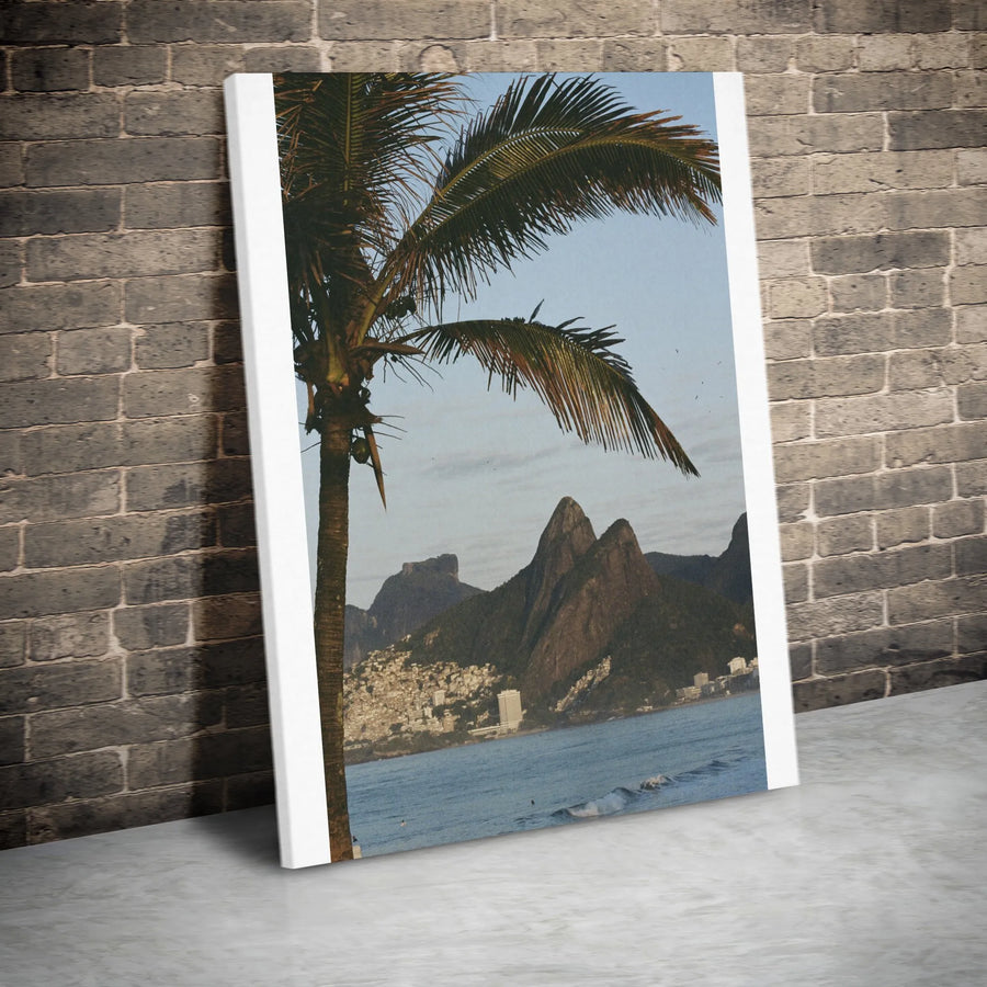 Rio de Janeiro Canvas Print | Vintage Arpoador Beach Photography | Premium Gallery Wrap Canvas | Brazil Travel Gift & Coastal Home Decor
