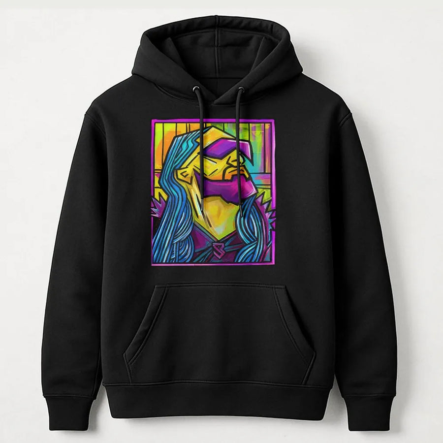 Pro Wrestling Graphic Hoodie | Visionary Stylized Art | Premium Cotton Blend | Gift For Wrestling Fans & Sports Entertainment Enthusiasts
