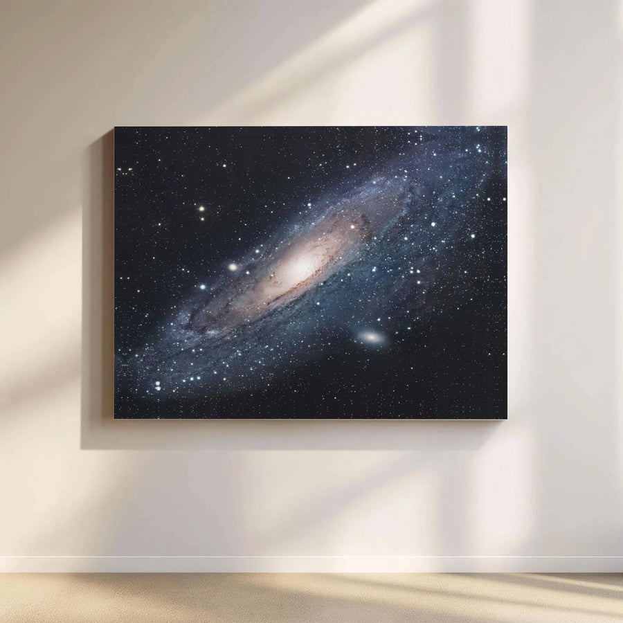 Andromeda Galaxy Wall Art | Spiral Galaxy Space Canvas Print | 1.25-Inch Premium Gallery Wrap | Modern Home Decor for Astronomy Lovers