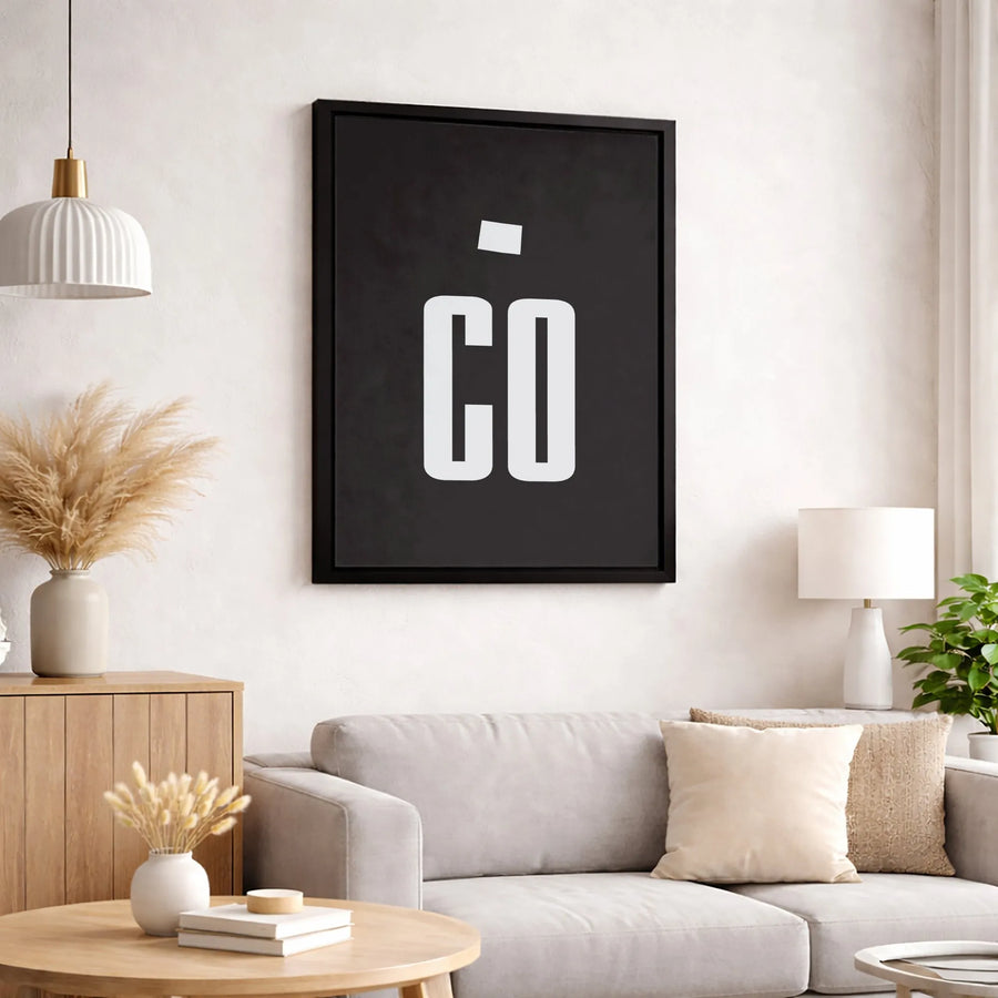 Colorado State Wall Art | Minimalist CO Typography Canvas | Premium Gallery-Wrapped Decor | Modern Home Office Gift