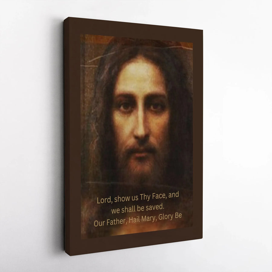 Holy Face of Jesus Canvas Print | Religious Wall Art | 1.25 Inch Gallery Wrap | Christian Home Decor Gift